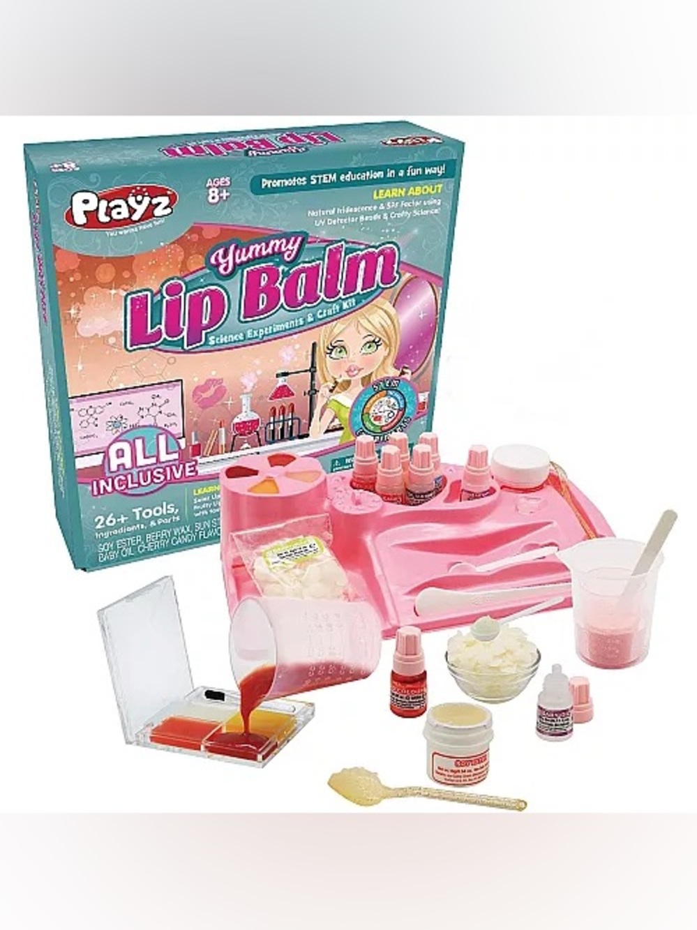Playz Yummy Lip Balm Science Experiments & Craft Kit